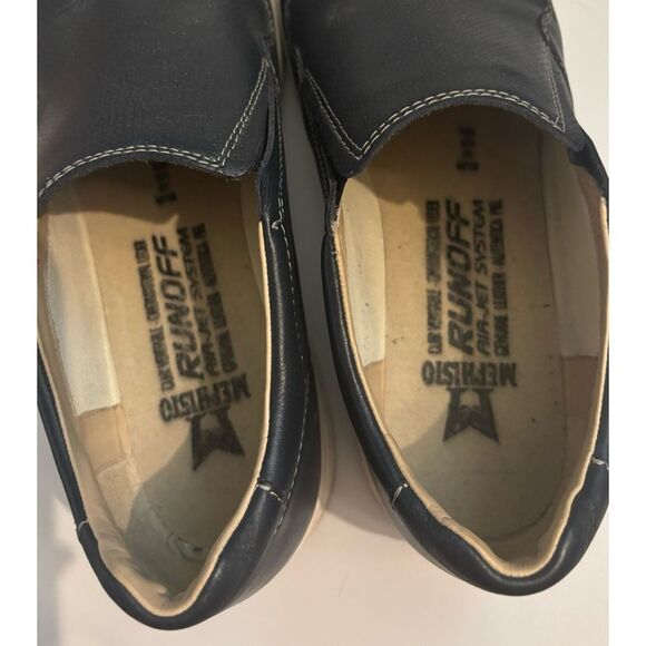 Mephisto Valter Leather Slip on loafers in Navy Size 10.5 - Picture 8 of 8